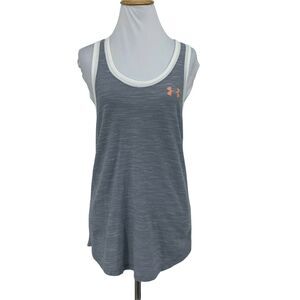 Under Armour Training Tank Top Women's Size S Wordmark Spellout Gym Run Workout